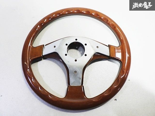レノマ　ウッド ステアリング 3スポーク レノマ ウッド ステアリング ハンドル ホイール 3本スポーク 約35.5φ