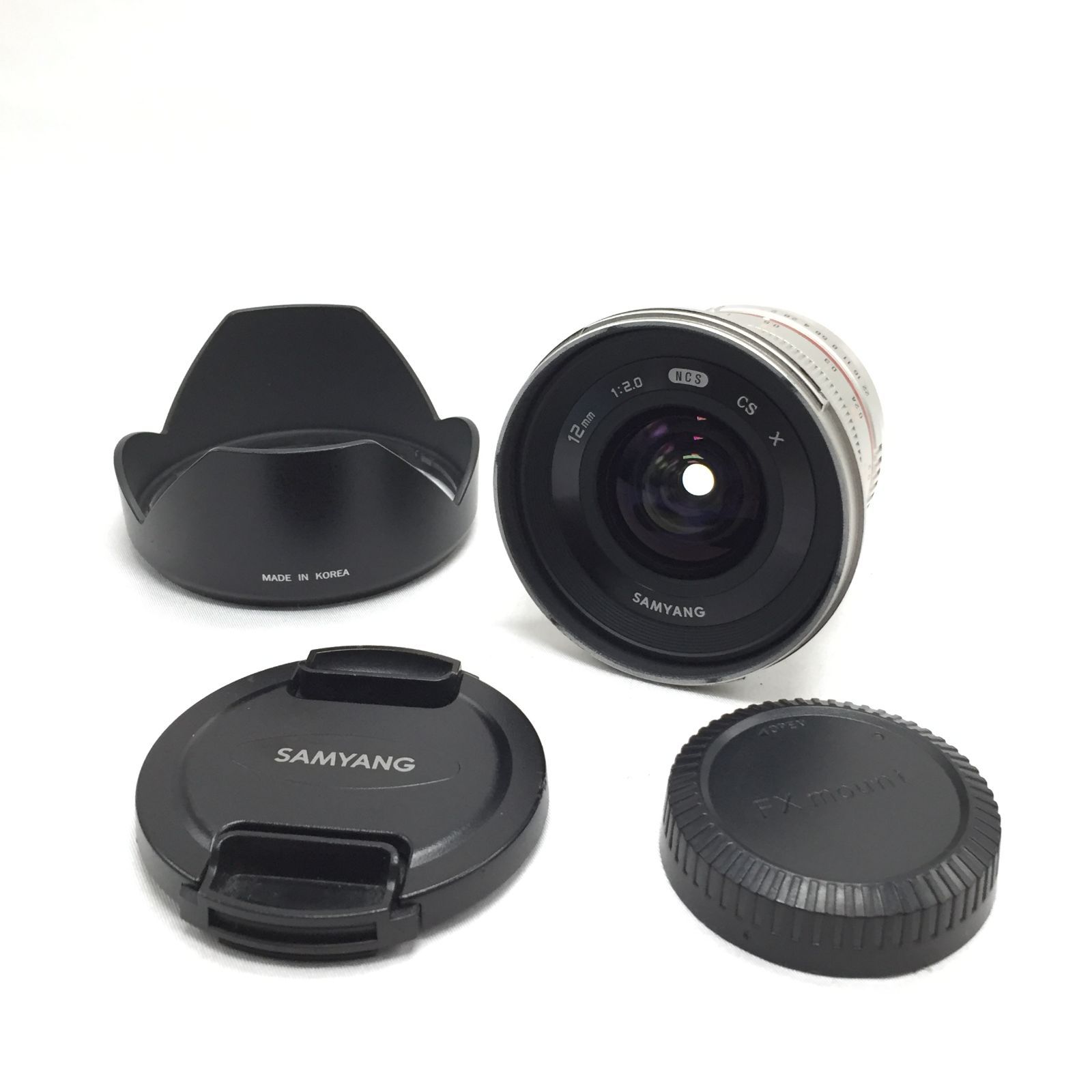 SAMYANG 12mm F2.0 NCS CS (フジX用) (シルバー)