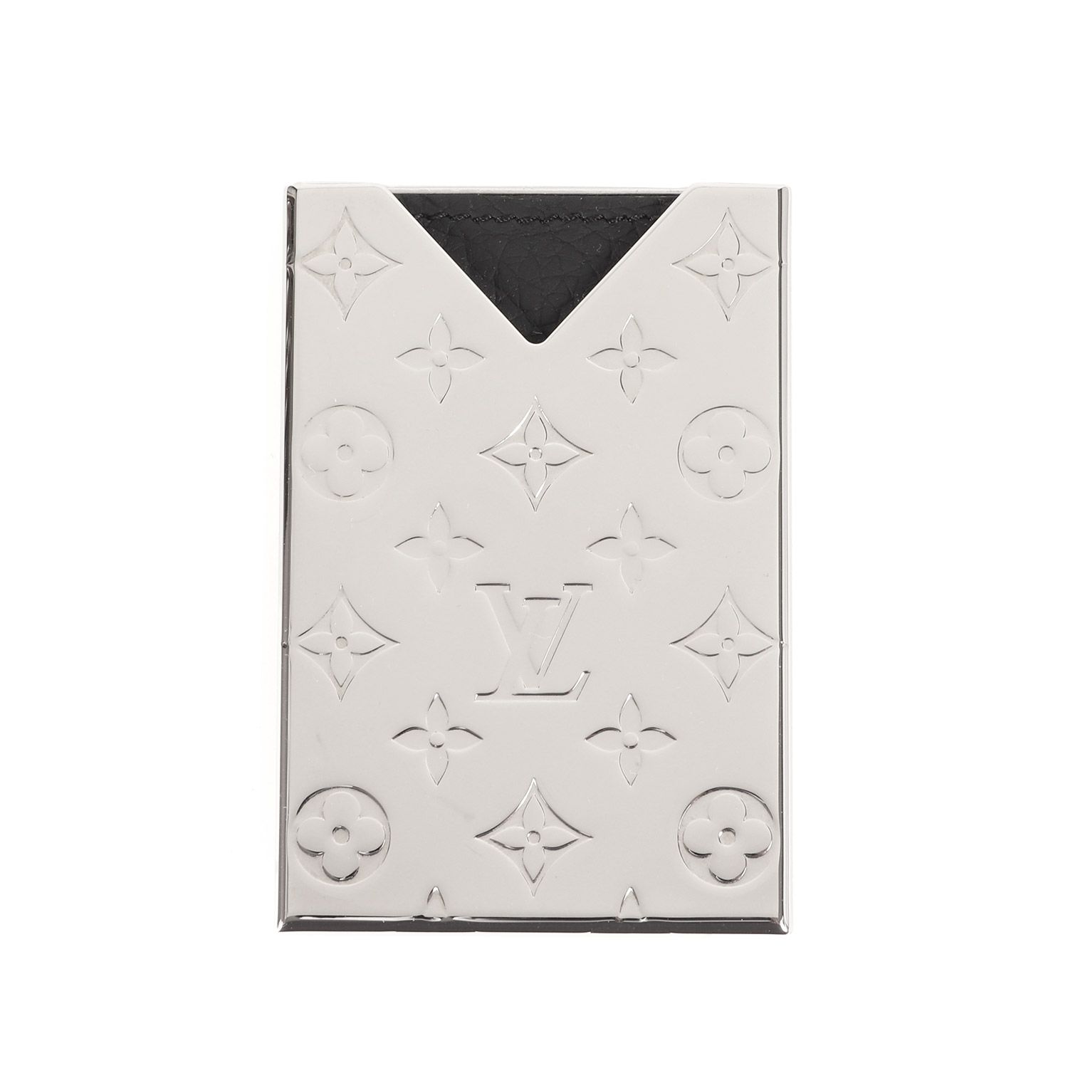 LOUIS VUITTON ルイヴィトン モノグラム メタル カード ホルダー R96427 | NOT FOR | シルバー ブラック | イタリア製 | ファッション アイテム 小物 メンズ