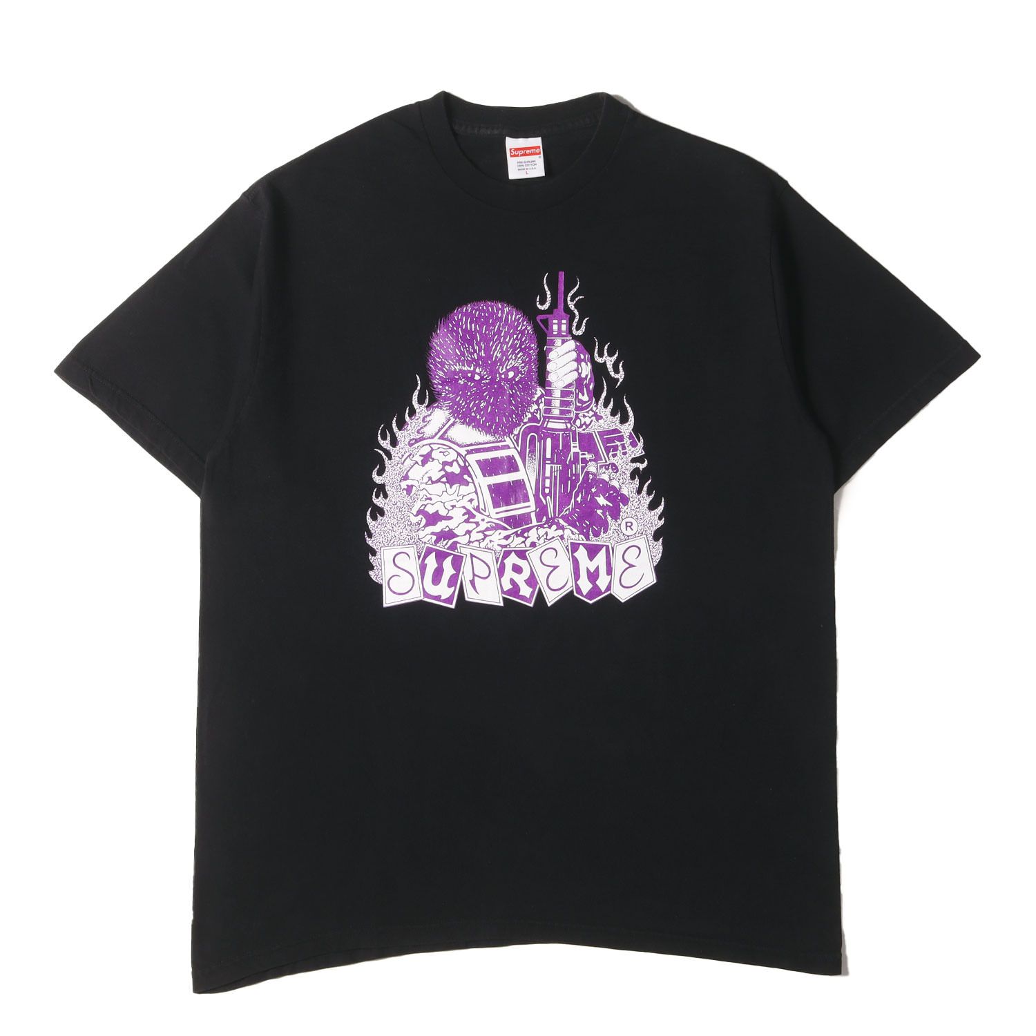 L Supreme クルーネック Supreme クルーネックニット L ダークグレー