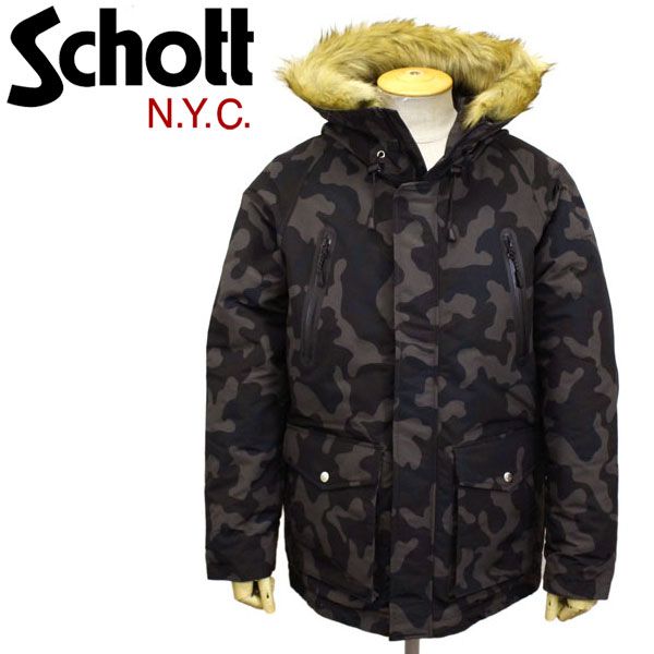 Schott (ショット) 3182010 SNORKEL DOWN PARKA CAMO シュノーケルダウンパーカーカモ 全2色 99OTHER L