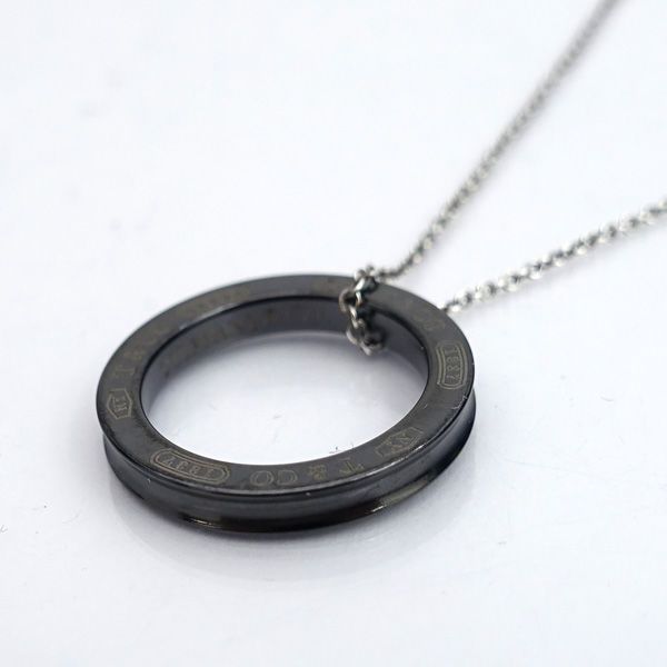 TIFFANY&Co. / ティファニー ◇T&Co 1837 サークル チタン ネックレス 