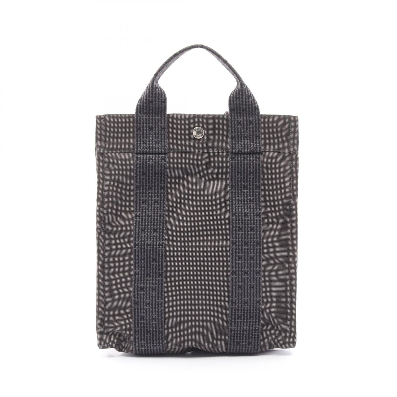 エルメス HERMES リュックサック バックパック エールライン アドPM グレー キャンバス エールラインアドPM レディース Used A