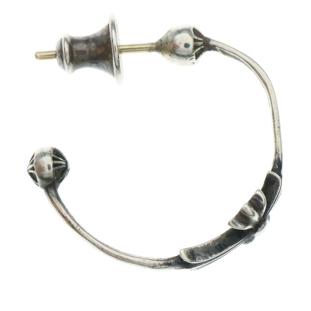 CHROME HEARTS クロムハーツ SKINNY BBYFAT CROSS スキニーベイビーファットクロス フープピアス シルバー