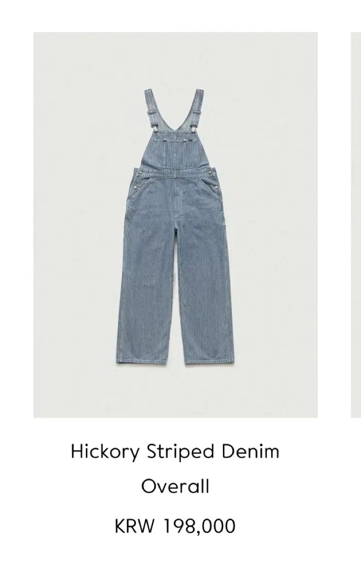 The Barnnet ザ バーネット Hickory Striped Denim Overall