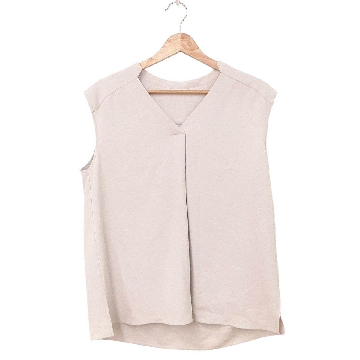 BEAMS ビームス チュニック サイズ38 M レディース - アイボリー Vネック|ノースリーブ|Demi-Luxe