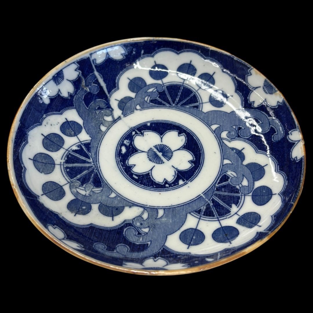 古伊万里 白磁 豆皿 小皿 江戸時代 古九谷 アンティーク 骨董 三階松 古