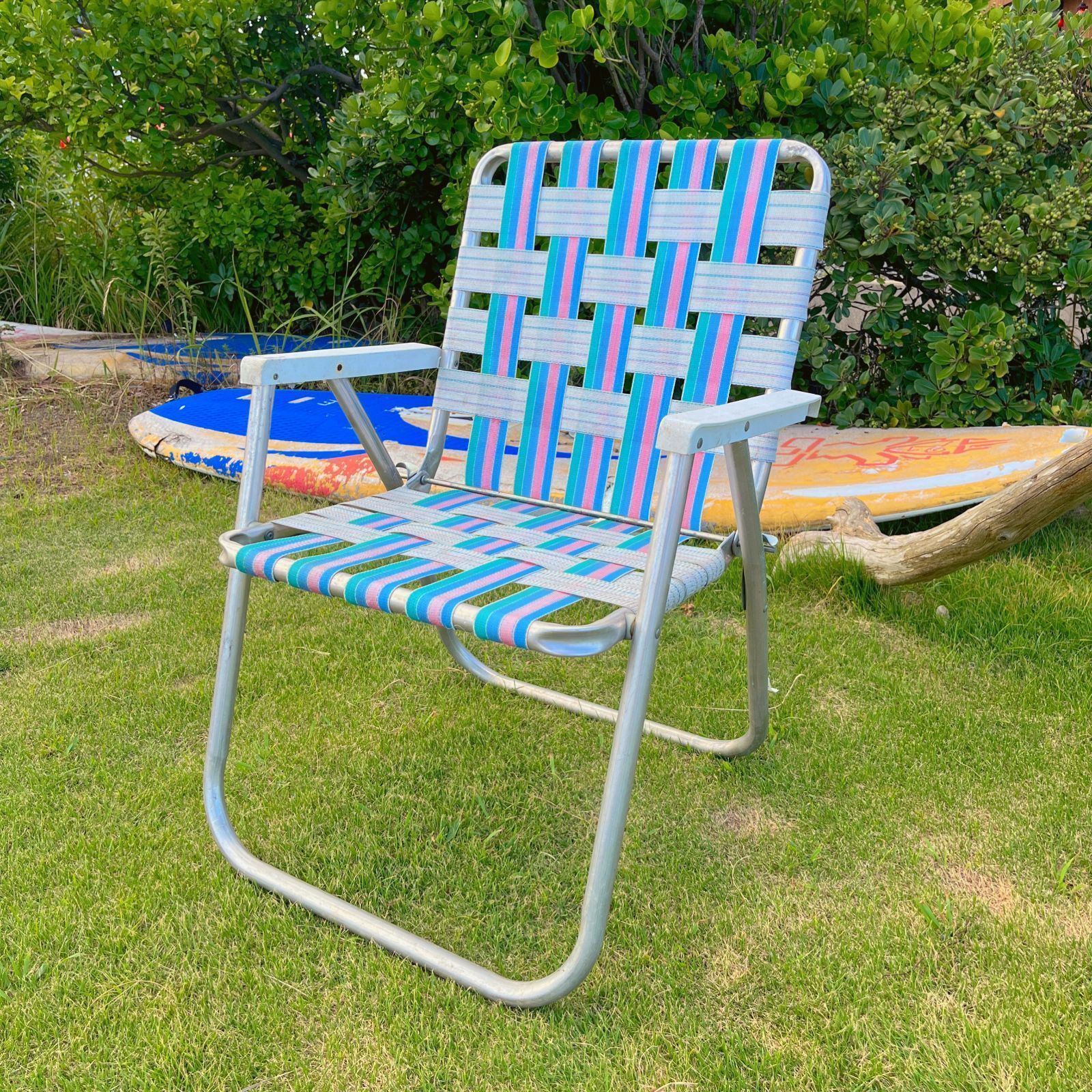 新品未使用 Lawn Chair ローンチェア ivory＋greenセット販売