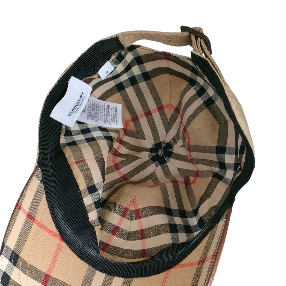 良品 BURBERRY バーバリー ティッシ期 TBロゴ 刺繍 ノバチェック