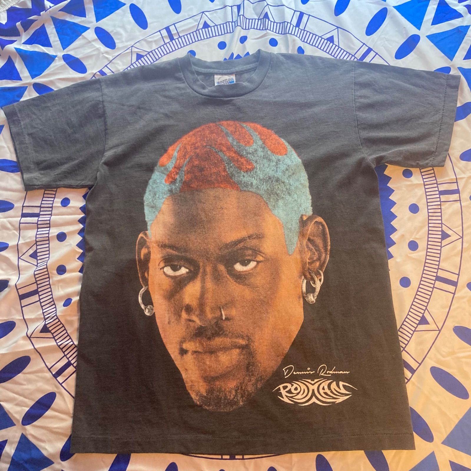 未着用 NBA ロッドマン RODMAN Chicago Bulls 91 Tシャツ ビンテージスタイル ヴィンテージスタイル①