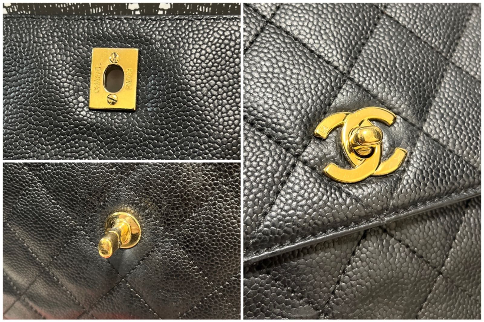 極上美品 シャネル CHANEL ケリーバッグ ハンドバッグ