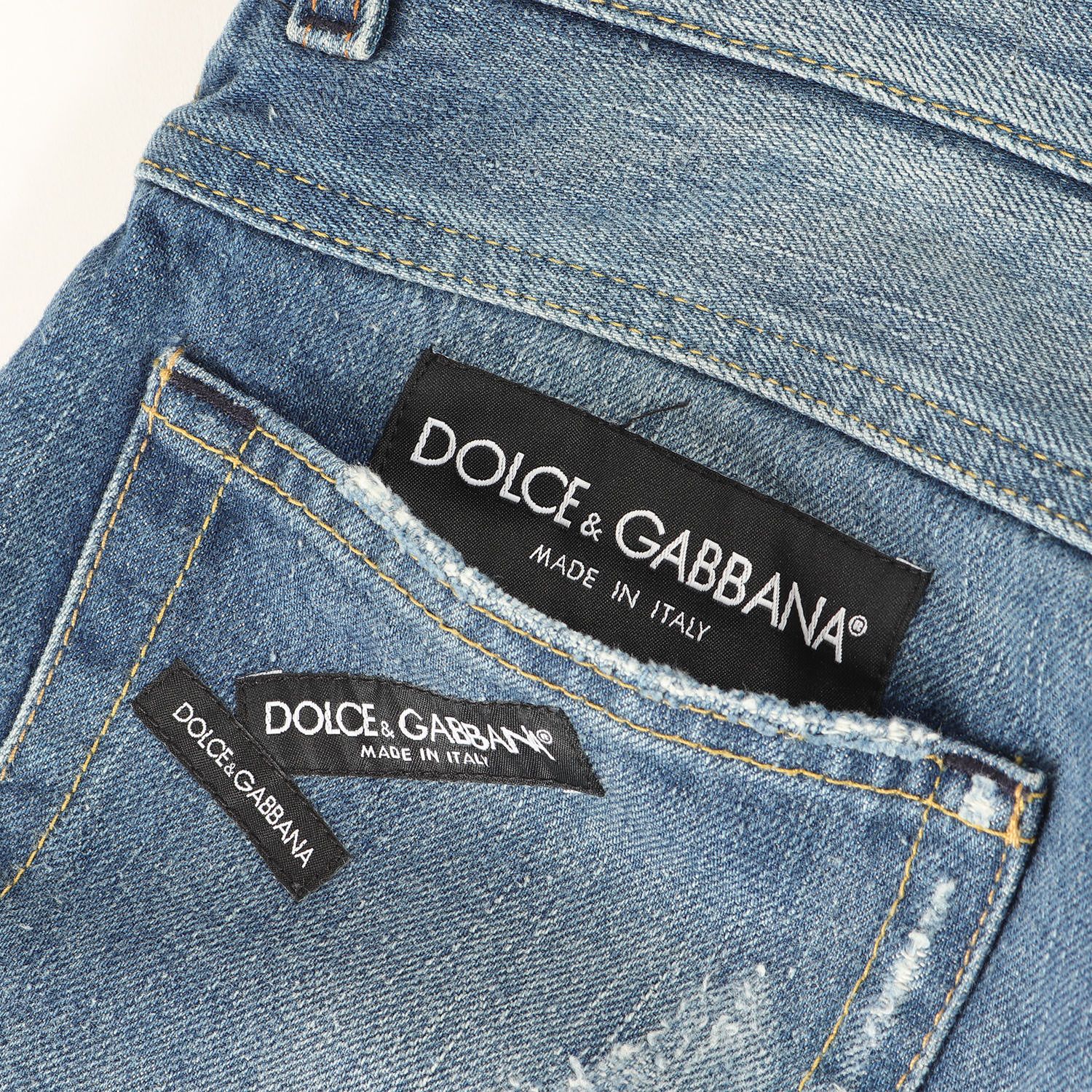 Dolce & Gabbana カーゴデニムパンツ　サイズ46 美品】DOLCE&GABBANA ドルチェ&ガッバーナ パンツ インディゴ