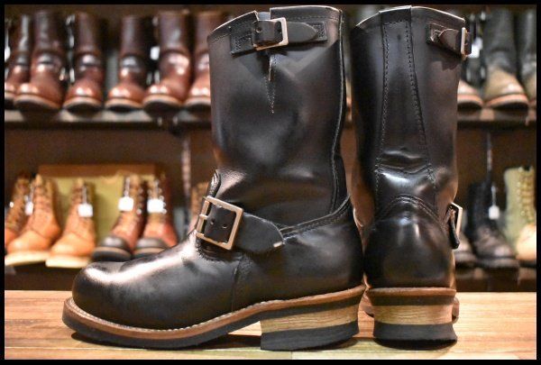5.5 D 17年 レッドウィング 2268 エンジニア 黒 ブラッククローム スチールトゥ ブーツ redwing FI 507