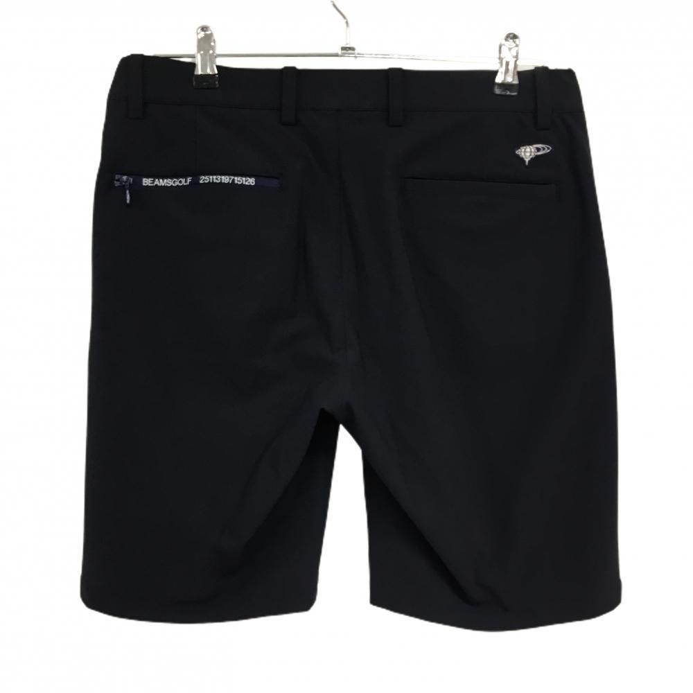 超美品】ビームスゴルフ ハーフパンツ ネイビー ジップロゴ ストレッチ