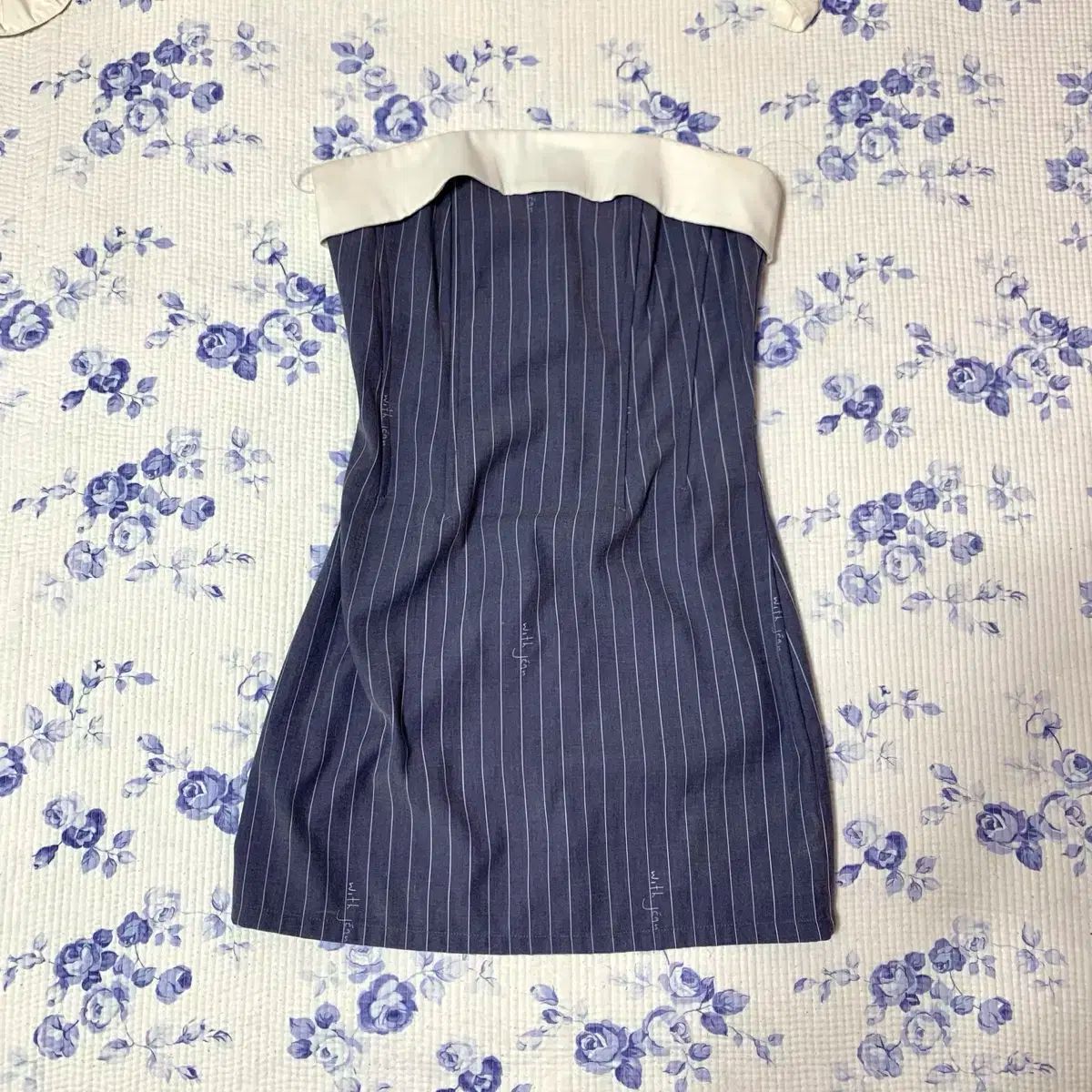 with jean chloe dress pin me xs ジン付き - メルカリ
