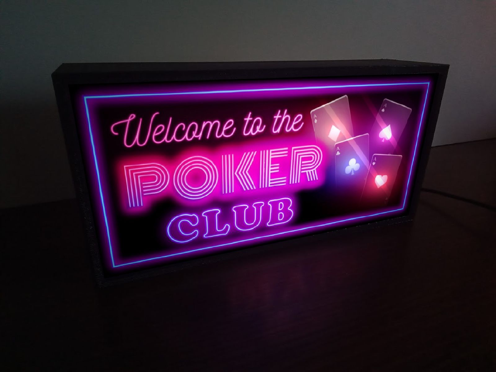 【ギフト】 カードゲーム カジノ ポーカークラブ トランプ 看板 雑貨 置物 トランプ