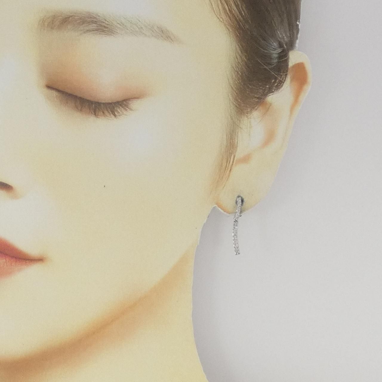 K18YG ソリティア K18YG ソリティア ダイヤモンド ピアス 0.30CT 