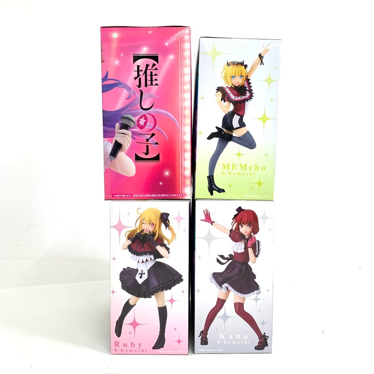 未使用品 バンダイ タイトー 推しの子 フィギュア 4個 まとめ セット   ルビー 有馬かな アイ MEMちょ  　240002230198 未使用品 バンダイ タイトー 推しの子 フィギュア 4個 まとめ