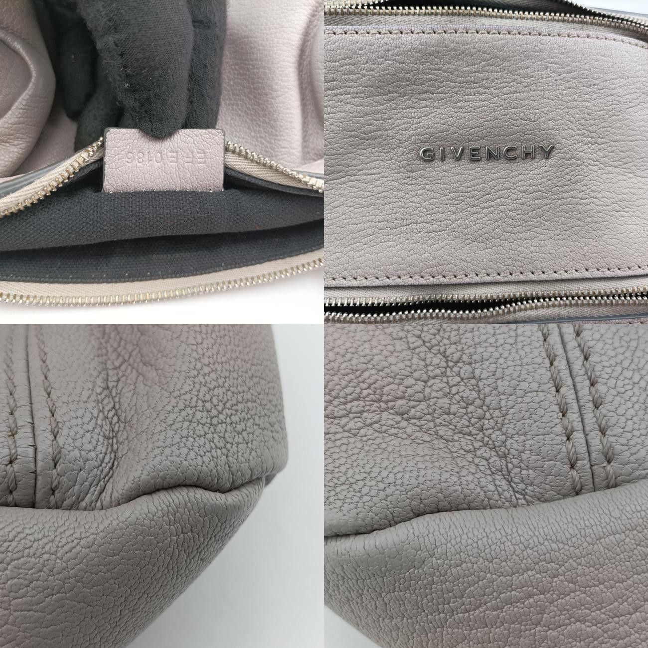 ジバンシーGivenchyパンドラグレーレザーEF