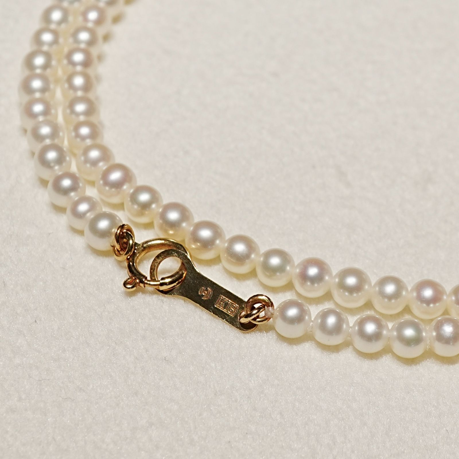 タサキ K18 ベビーパール ネックレス 真珠 25-754M