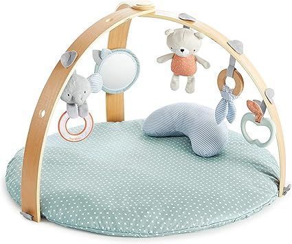 インジェニュイティ Ingenuity コージースポット リバーシブルジム 6ヶ月 木製アーチ プレイジム 知育玩具 室内遊具 全身運動 ふかふかマットグリーン 12126