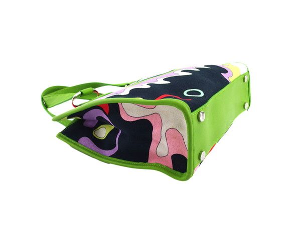 美品✴︎EMILIO PUCCI マルチカラー パンツ36 Emilio Pucci エミリオプッチ 61RV37 イタリア製 シルク