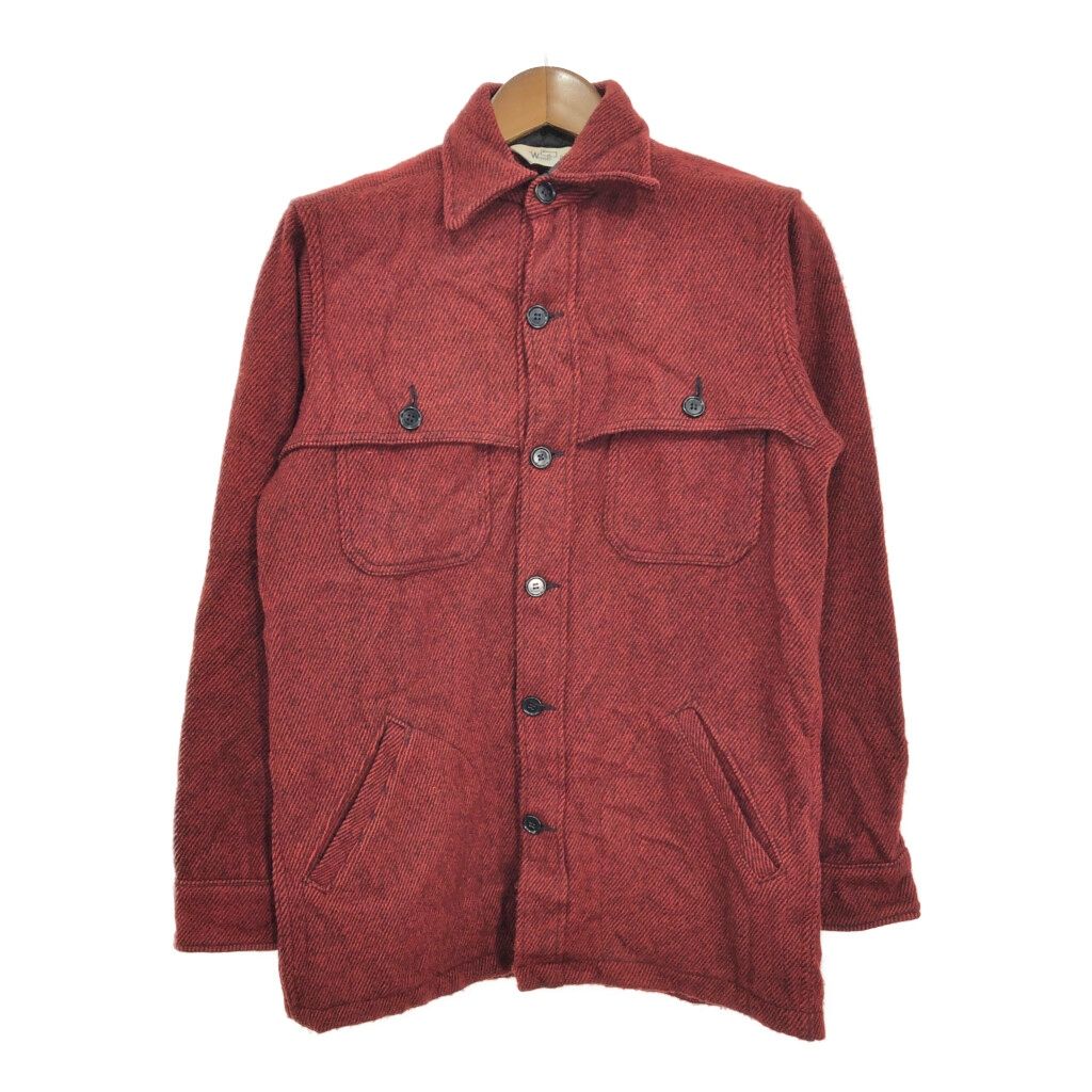 ウールリッチ　ヴィンテージ　ウール　マッキーノジャケット　USA USA VINTAGE Woolrich CHECK PATTERNED WOOL MACKINAW SHIRT