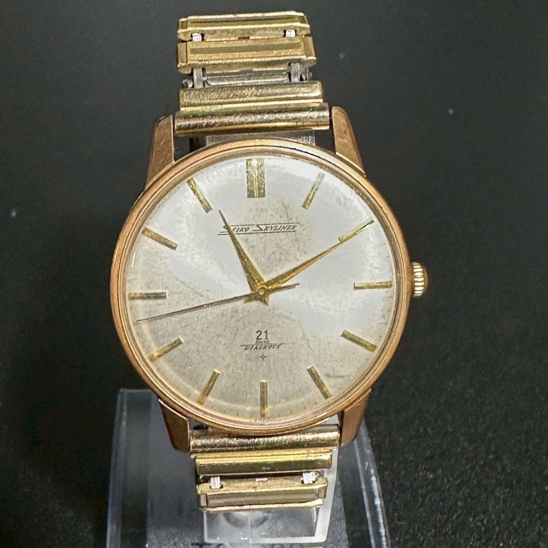 セイコー 手巻き スカイライナー 時計 手巻き 稼動 B25101103