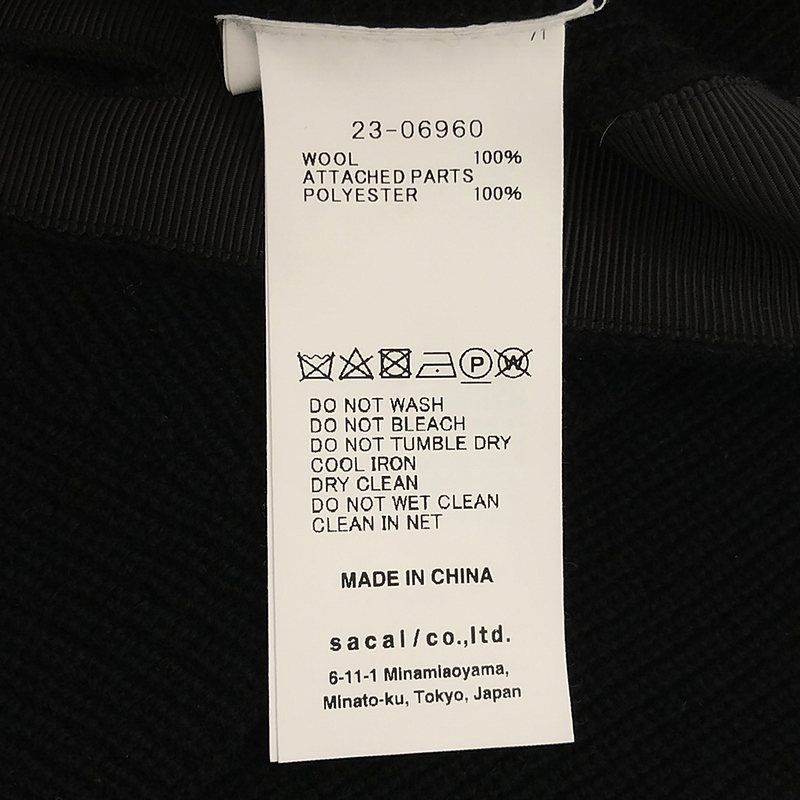 美品】 sacai / サカイ | 2023AW | Chiffon Mix Wool Knit Cardigan