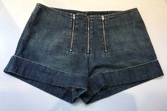 6933) シャネル デニム パンツ 00 サイズ38 レディース ショート