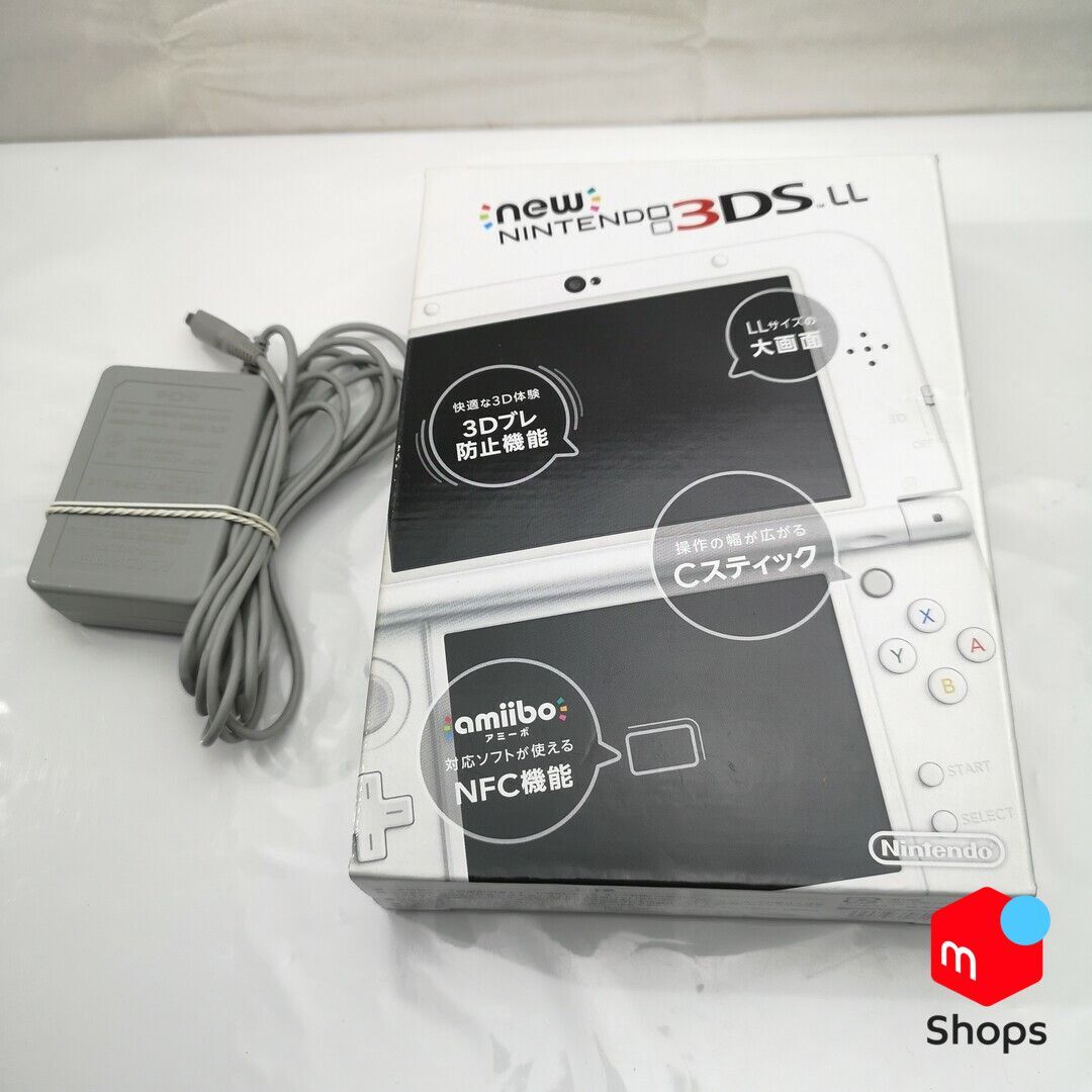 Newニンテンドー3DS LL パールホワイト 上画面IPS搭載 箱付き Amazon | New ニンテンドー3DS LL パールホワイト | ゲーム機本体