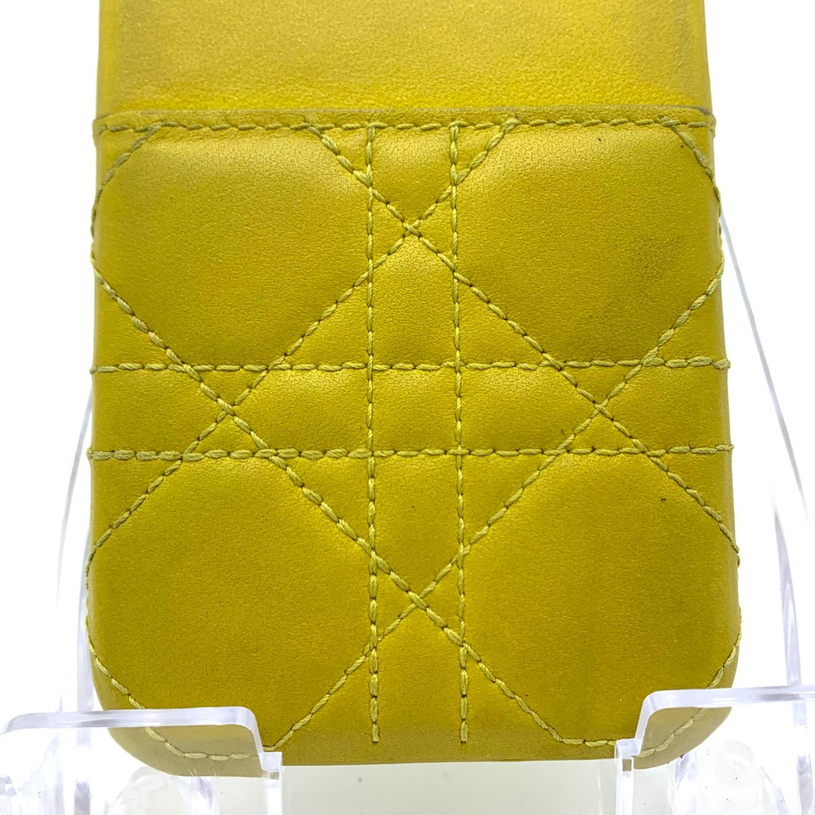 Christian Dior iPhone12 ケース レザー キルティング カナージュ 