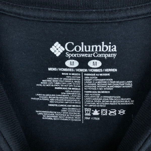 【古着】 Columbia コロンビア Tシャツ PFG バックプリント ブラックバス フィッシング ネイビー系 メンズM 【中古】 n056210