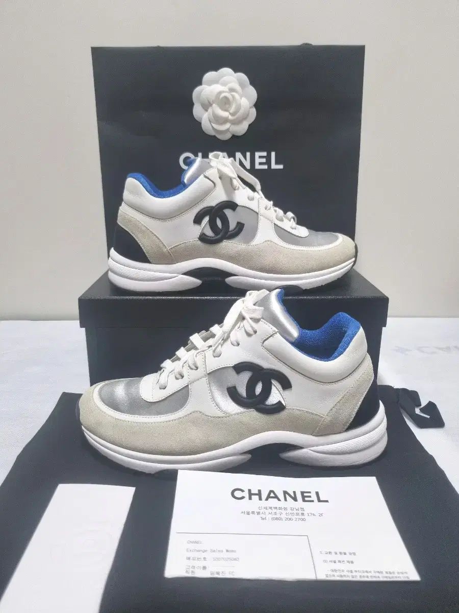 S 250 |ミントグレード CHANEL シャネル スニーカーズ 38 5 真正性検査が完了しました