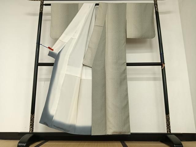 平和屋着物○上質な紬 変わり市松文様 正絹 逸品 AABA0417zg - メルカリ