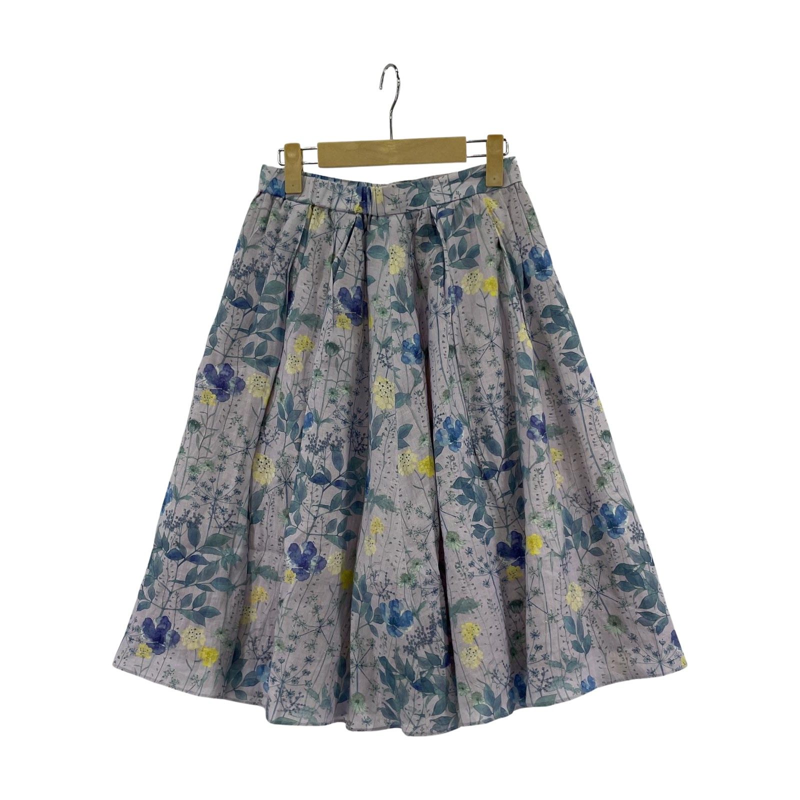 anatelier アナトリエ 花柄 フ スカート size36|ライラック