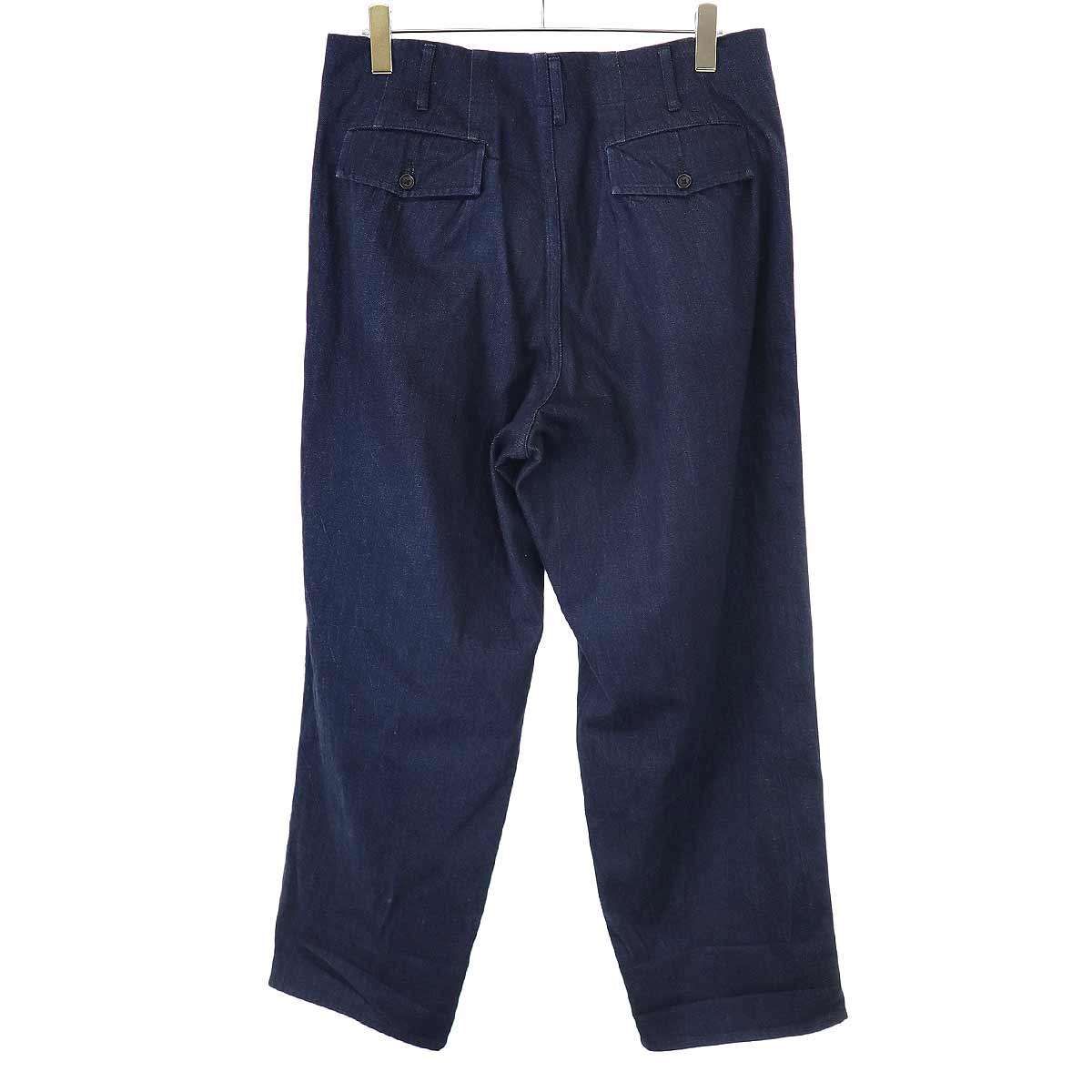 ✨極美品✨ ヨウジヤマモト プールオム 23AW シワギャバ 内股ドレープパンツ Yohji Yamamoto POUR HOMME (ヨウジヤマモト プールオム) 21AW W