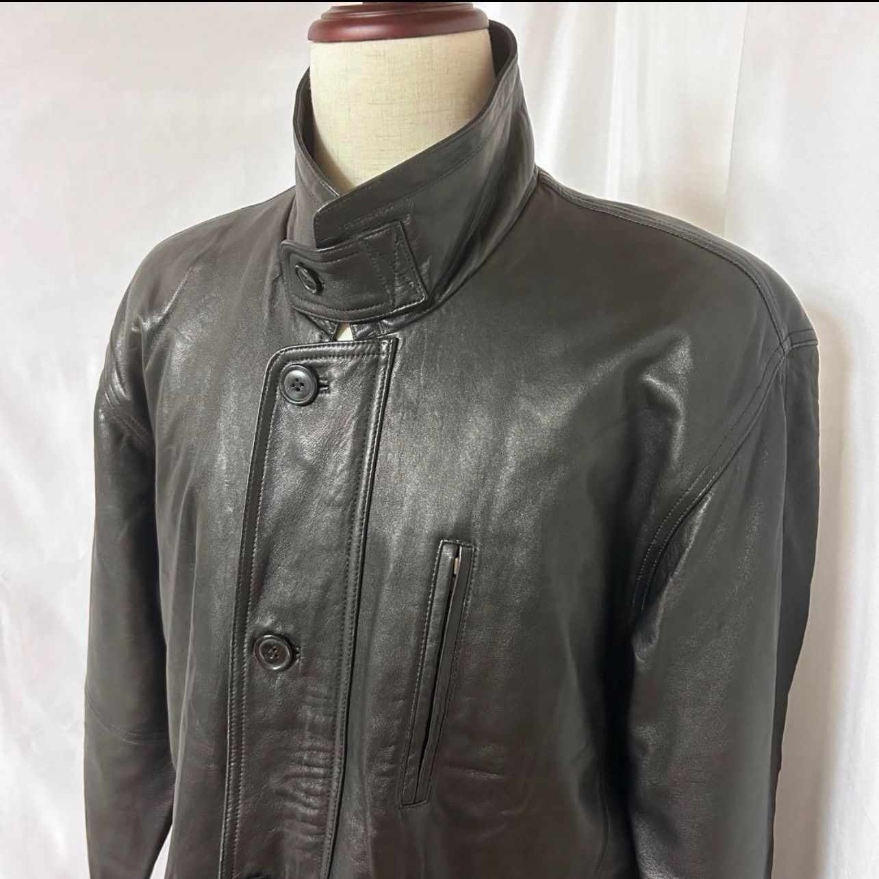 ✨【美品】Bell Maxim size M シープレザー100% 裏地総柄 羊革レザー 
