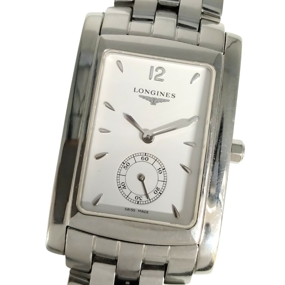 【極美品】ロンジン L5.655.4 ドルチェヴィータ スモセコ　新品電池　黒 楽天市場】ロンジン ドルチェヴィータ L5.655.4 スモセコ 長角