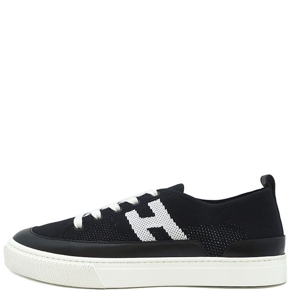 エルメス HERMES スニーカー ディープ ニット カーフ ブラック エルメス HERMES スニーカー ディープ ニット カーフ ブラック