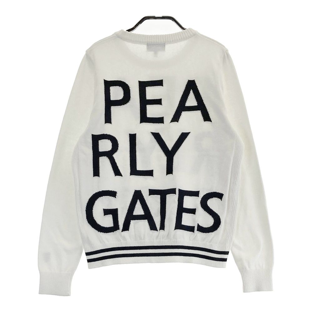 PEARLY GATES ホワイト セーター L PEARLYGATES ホワイト セーター サイズ4