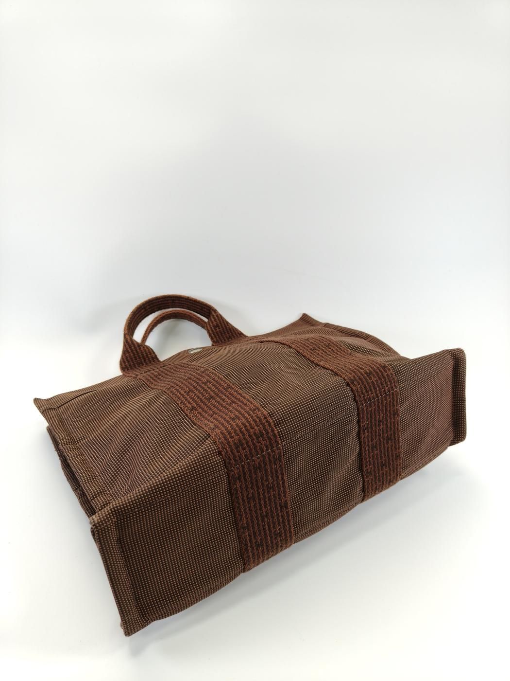 HERMES エールラインPM ショコラ トートバッグ 9648 HERMES エルメス エールラインPM ショコラ シルバー金具 トート