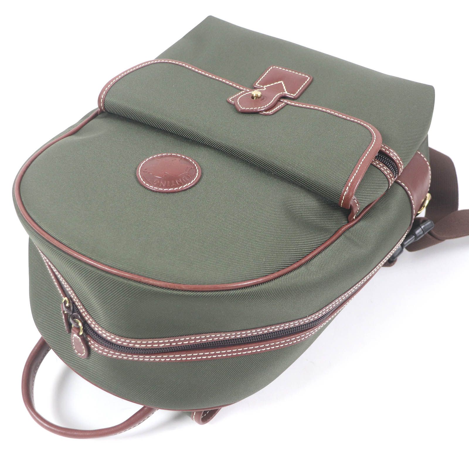 極美品□HUNTING WORLD ハンティングワールド ロゴレザーパッチ  