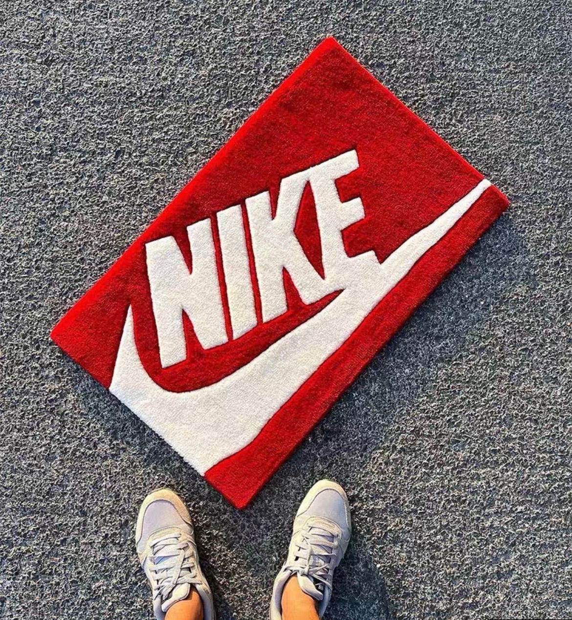 4色展開】 NIKE ナイキ ロゴ 絨毯 ラグ マット カーペット 90×54