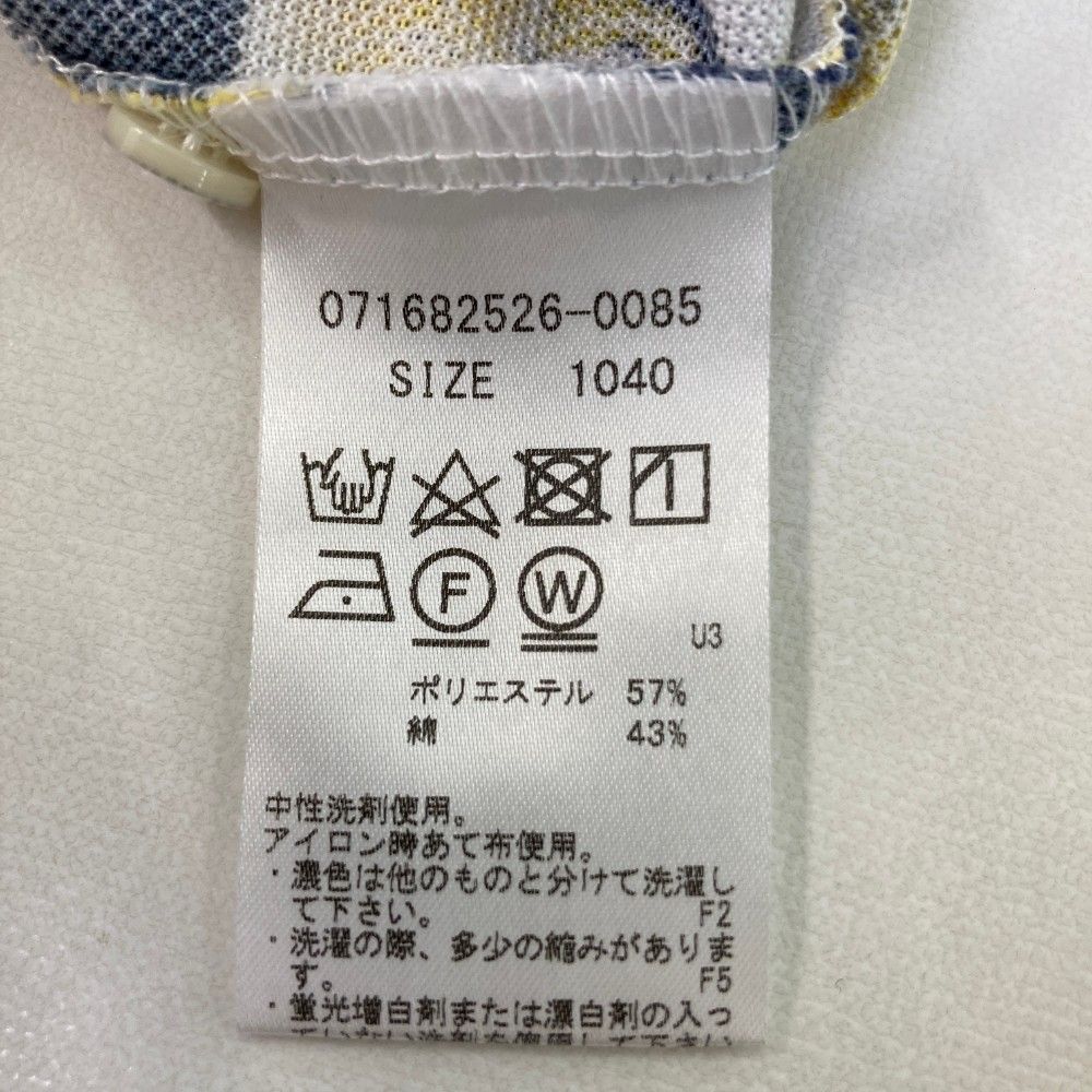 サイズ：40 ZOY ゾーイ 071612024 ノースリーブポロシャツ 総柄 ネイビー系 [240101416521] ゴルフウェア レディース ストスト ZOY(ゾーイ) ポロシャツ｜中古ゴルフウェア通販サイトSTST(ストスト)