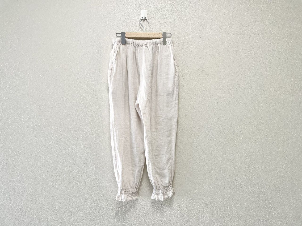 nest Robe ネストローブ リネンフリルイージーパンツ 日本製