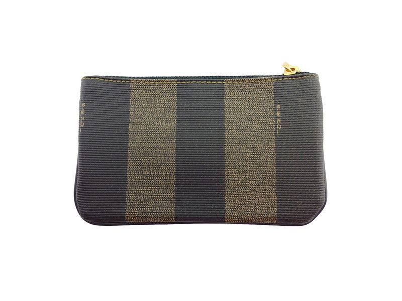★6F217 フェンディ コインケース 小銭入れ ペカン柄 フェンディ FENDI コインケース ペカン ブラック ベージュ