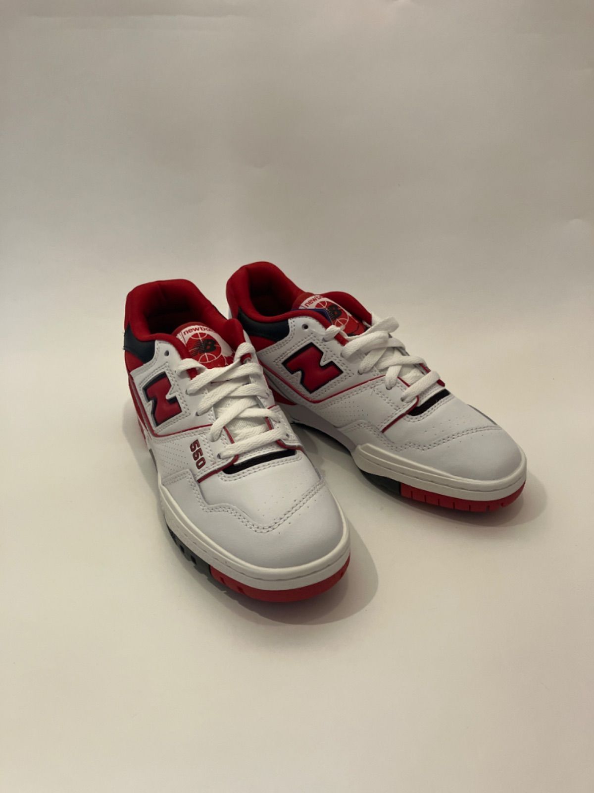 【新品未使用】NEW BALANCE ニューバランス BB550SE1 550 復刻 バッシュ バスケットシューズ スニーカー レディース US6.5(24.5cm) WHITE RED