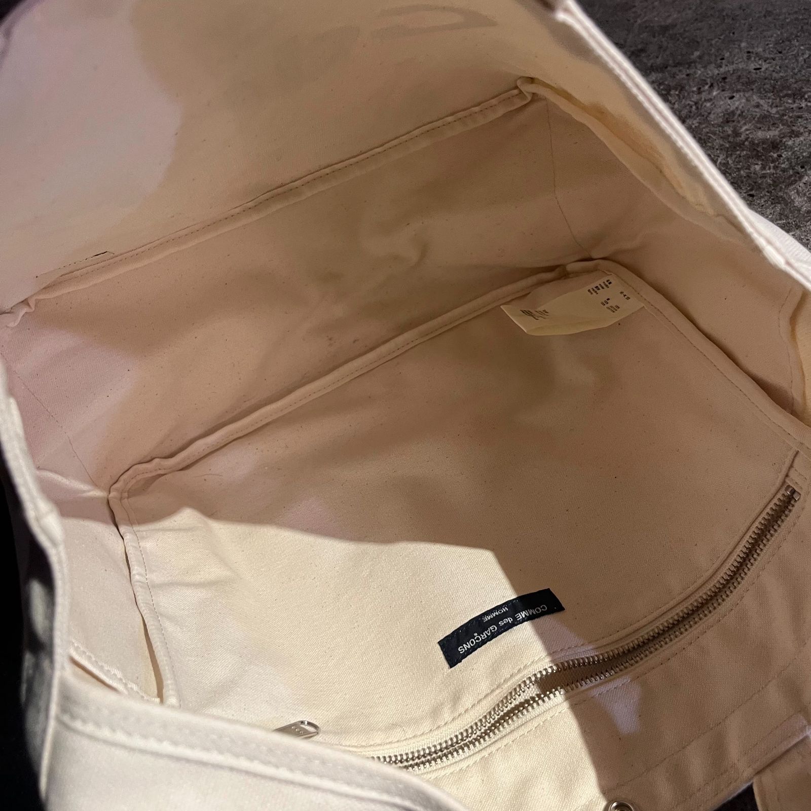COMME des GARCONS HOMME × PORTER ロゴプリント2WAYキャンバストート