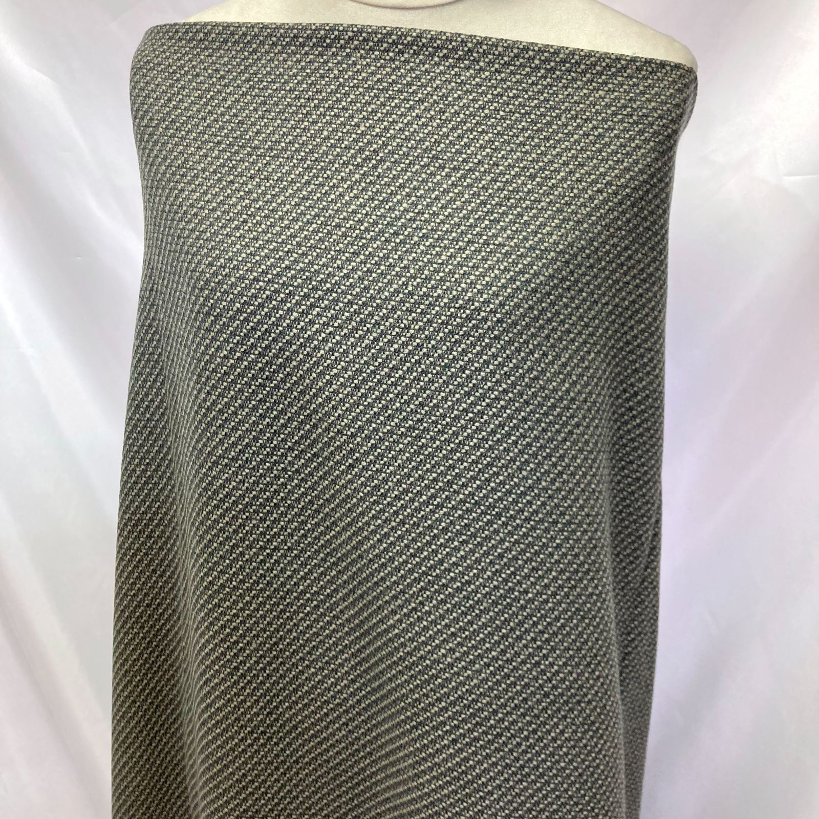 1305】藤井毛織 高級ウールツイード生地 約200㎝ - メルカリ 